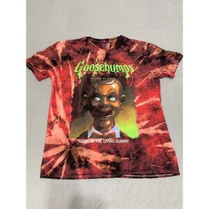 Goosebumps Night of the Living Dummy Slappy Tie Dye Graphic T-Shirt Mens Medium
